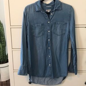 Jean button up shirt